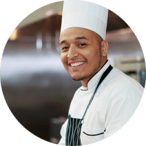 smiling chef